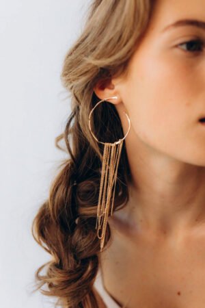 Grandes Créoles 'CHAINE' Sinueuse | JEANNETTE