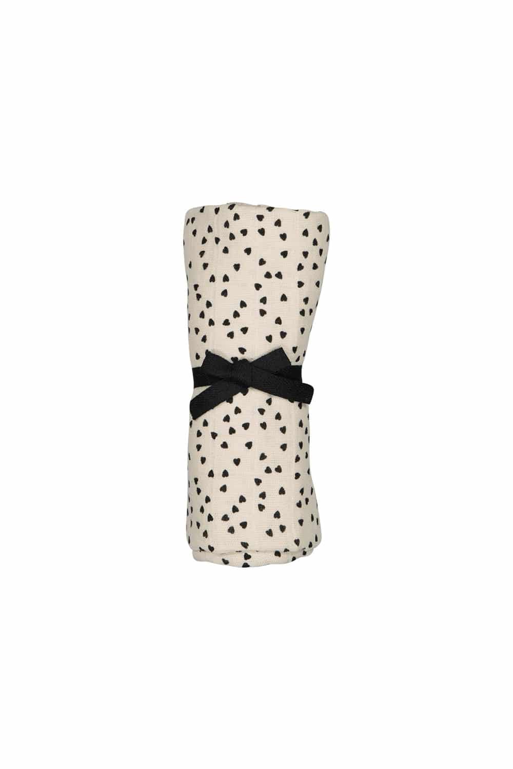 Lange 'Bianca' Mini coeurs noir | ROSE IN APRIL