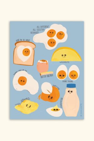 Affiche 'Egg Therapy' 30x40cm | CHARLOTTE JANVIER