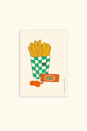 Affiche 'French Fries' A5 | CHARLOTTE JANVIER