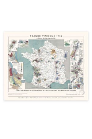 Affiche "Carte de France vinicole" | LES JOLIES PLANCHES