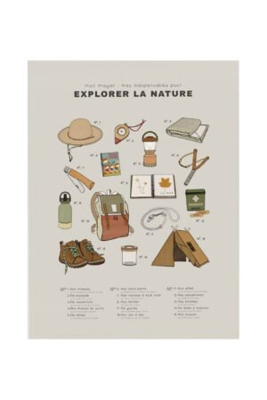 Affiche imagier 'Explorer la nature' | I FOLLOWED THE BIRDS