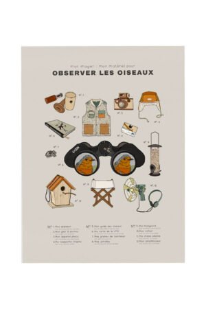 Affiche imagier 'Observer les oiseaux' | I FOLLOWED THE BIRDS