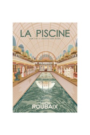 Affiche du musée La Piscine de Roubaix 50x70cm | I FOLLOWED THE BIRDS
