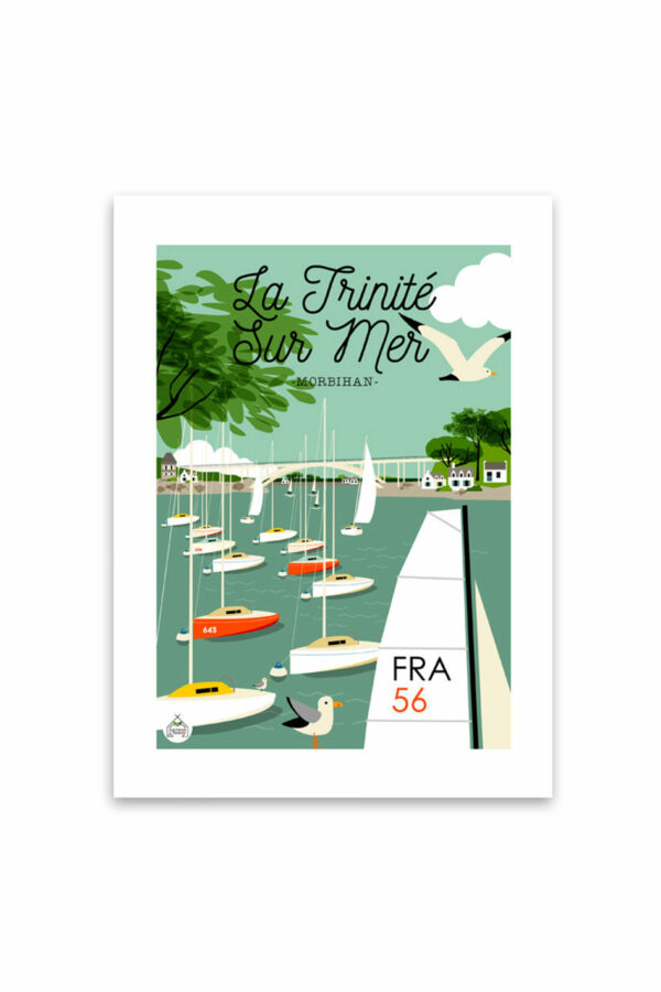 Affiche "La Trinité-sur-Mer" 30x40cm