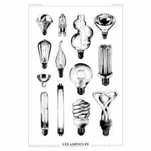Affiche "Les ampoules" - Amandine Delaunay