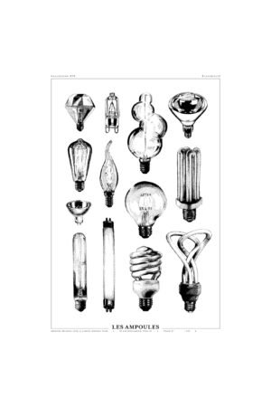 Affiche "Les ampoules" - Amandine Delaunay