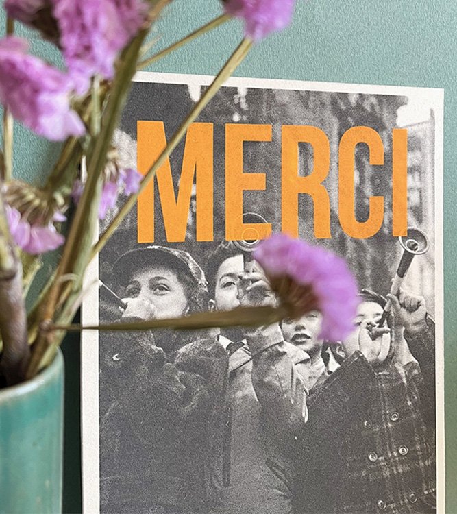 Affiche 'Merci' | CARTE KENCRE