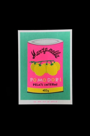 Affiche risographie 'Conserve Pomodori' | WE ARE OUT OF OFFICE