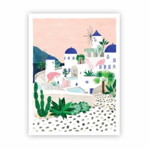 Affiche "Santorini" 29,7x39,7cm