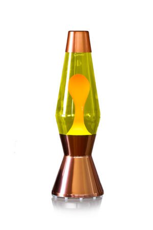 Lampe à lave 'Astro' Cuivrée Jaune-Orange | MATHMOS