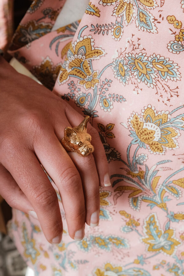 Bague bouledogue or | CULOYON