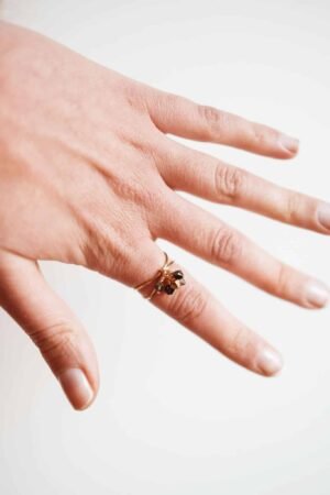 Bague 'Houppette' Dark | GEMMINI