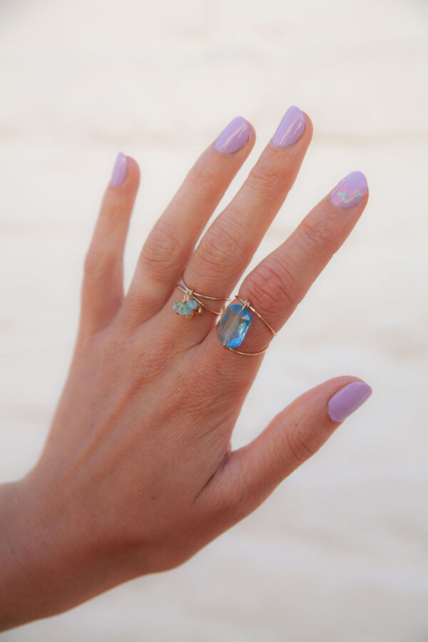 Bague 'Houppette' Mint | GEMMINI