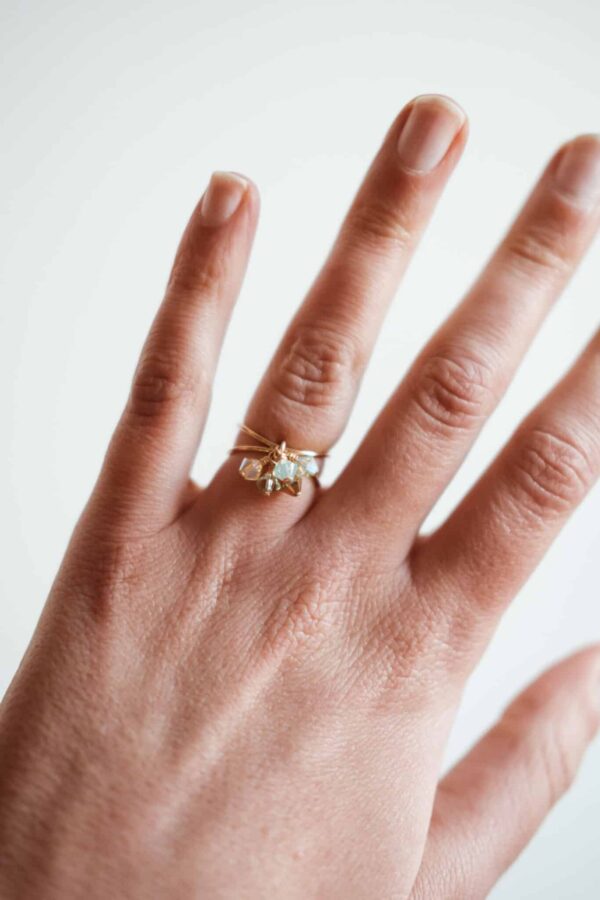 Bague 'Houppette' Mint | GEMMINI
