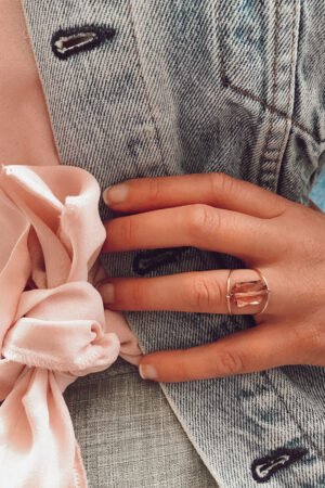 Bague 'Quartz' Blush Rose | GEMMINI