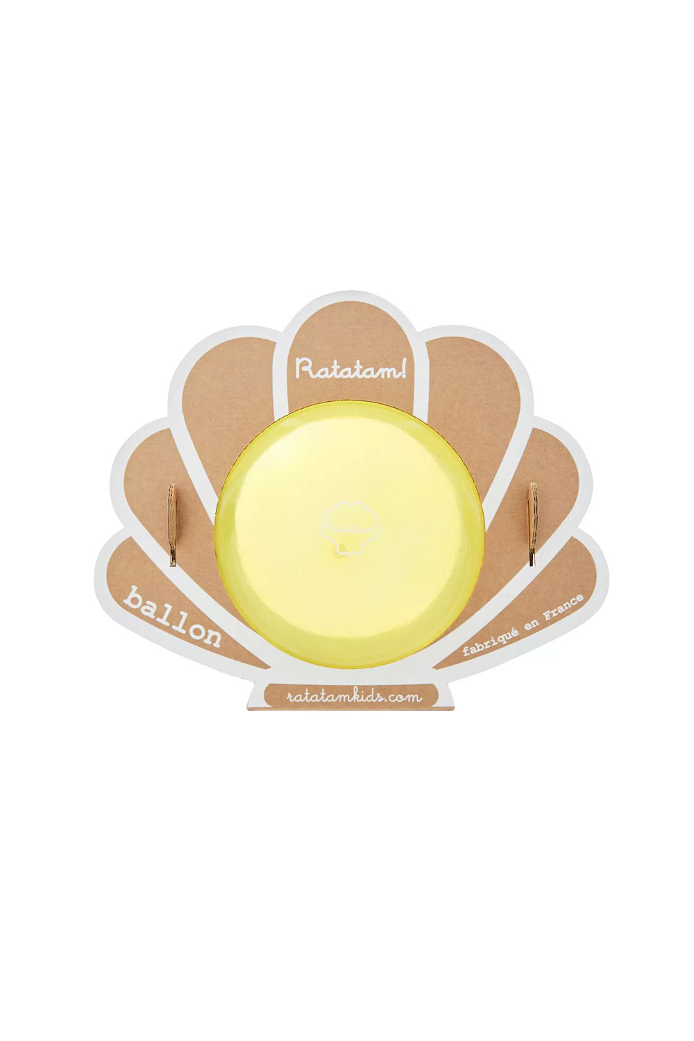 Grand ballon Coquillage Jaune 20cm