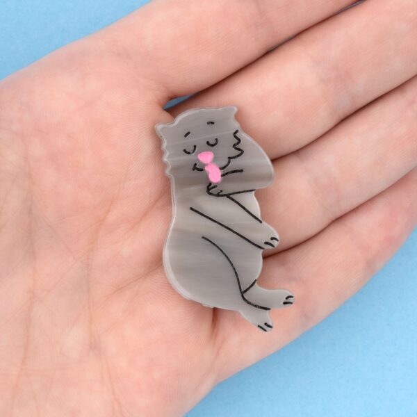 Barrette Chat gris | COUCOU SUZETTE