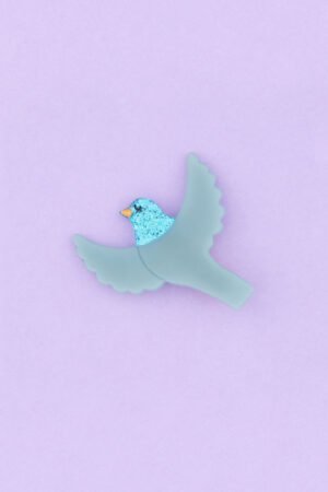 Barrette Oiseau bleu | COUCOU SUZETTE