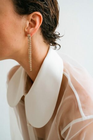 Boucles d'oreilles 'Strass N°1' Racine | JEANNETTE