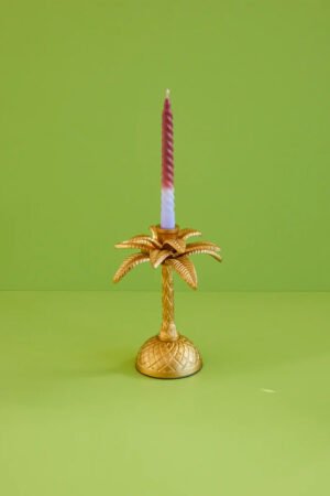 Bougeoir Palmier Doré | RICE