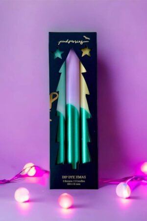 Bougies Dip Dye 'X-Mas' Krypton | PINK STORIES