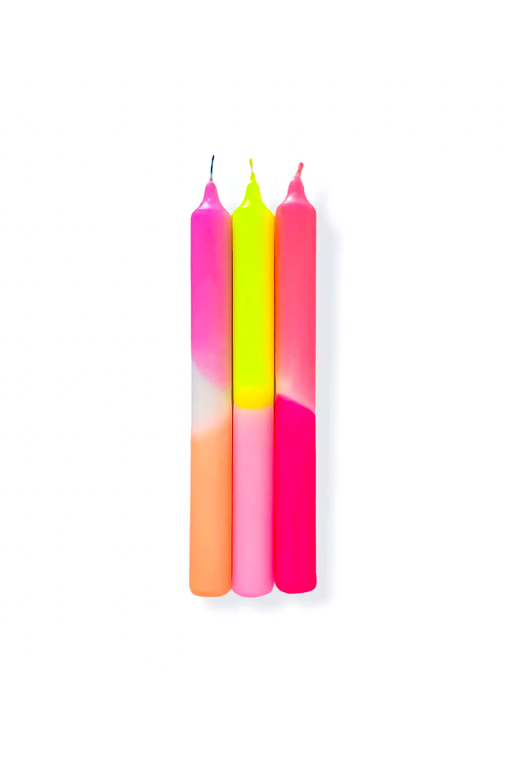 Bougies Dip Dye Neon 'Summer breeze' | PINK STORIES