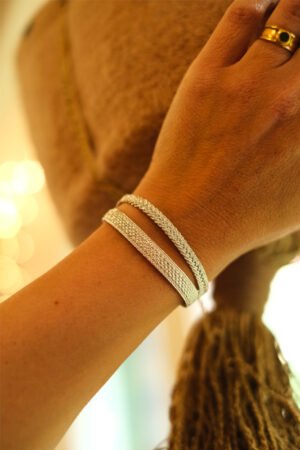 Bracelet duo 'Combo' Eya Silver + Izy Silver | MAAŸAZ
