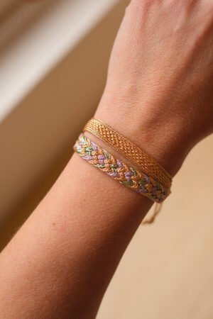 Bracelet duo 'Combo' Pink Almond + Izy Peach | MAAŸAZ