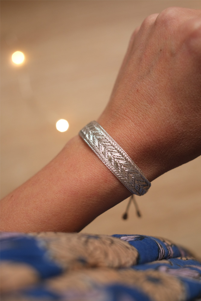 Bracelet simple 'Intermix' Silver | MAAŸAZ