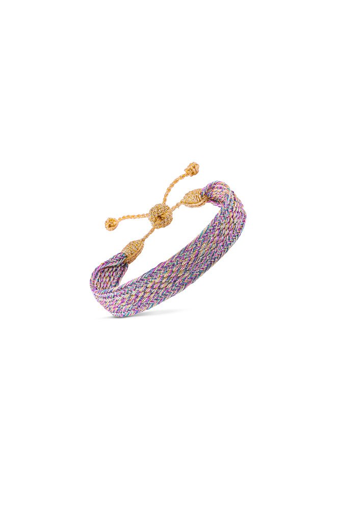 Bracelet simple 'Izy' Gold Plum | MAAŸAZ
