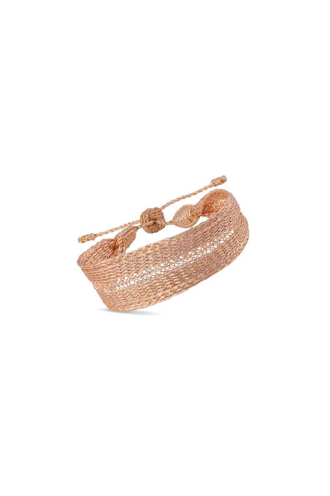 Bracelet simple 'Maxi Yula' Peach Pastel | MAAŸAZ