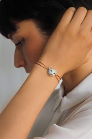 Bracelet 'Charm's' multicolore Chat 'Tabby' | NACH BIJOUX
