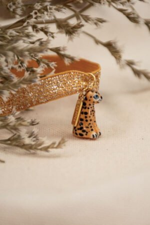 Bracelet 'Twistband' Doré Léopard | NACH BIJOUX