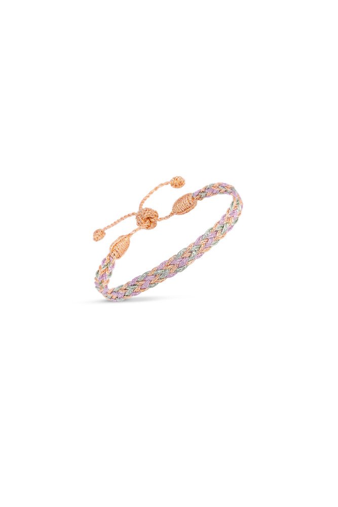 Bracelet simple 'Zyn' Peach Pink Almond | MAAŸAZ