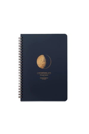 Cahier à spirales 'La lune' bleu