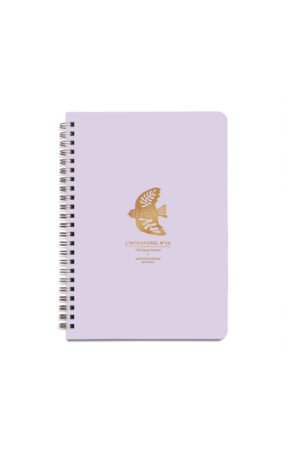 Cahier à spirales 'Oiseau' Lilas