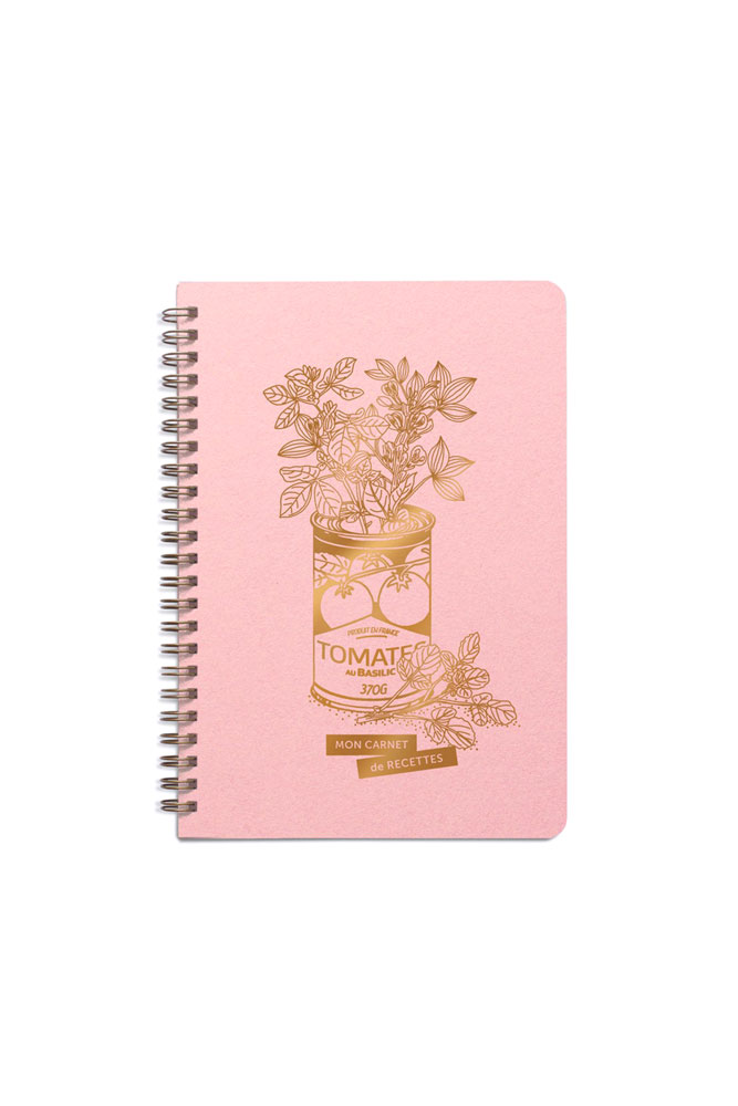 Cahier de recettes "Jolie conserve" rose