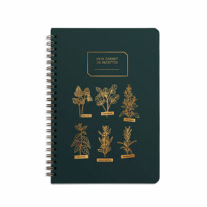 Cahier de recettes "Lemonade" vert sapin