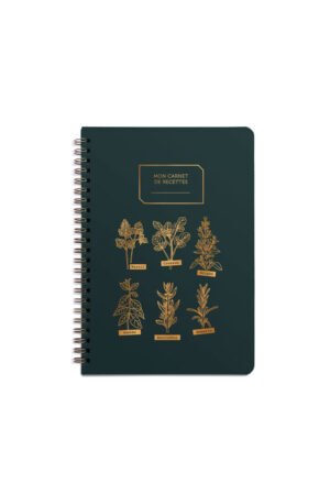 Cahier de recettes "Lemonade" vert sapin