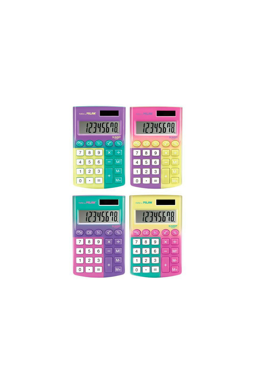 Calculatrice 8 chiffres 'Sunset' | MILAN