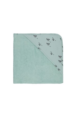 Bavoir 'Anna' Coeur pointillé Greige