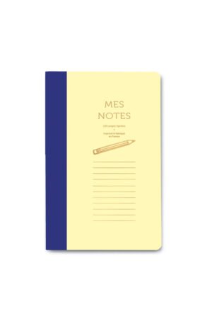 Cahier 'Bi-goûts' Bleu et Jaune Pastel