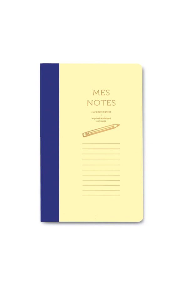 Cahier 'Bi-goûts' Bleu et Jaune Pastel