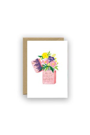 Carte 'Flower Lighter Birthday'
