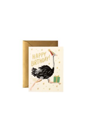 Carte 'Ostrich Birthday'