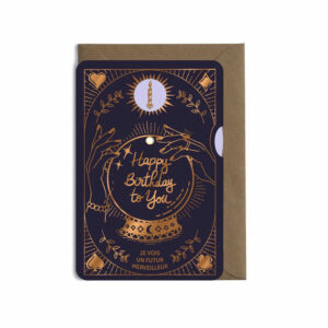 Carte 'Voyance' violet | LES ÉDITIONS DU PAON