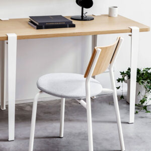 Chaise SSD Soft en Tissu recyclé Blanc nuage | TIPTOE