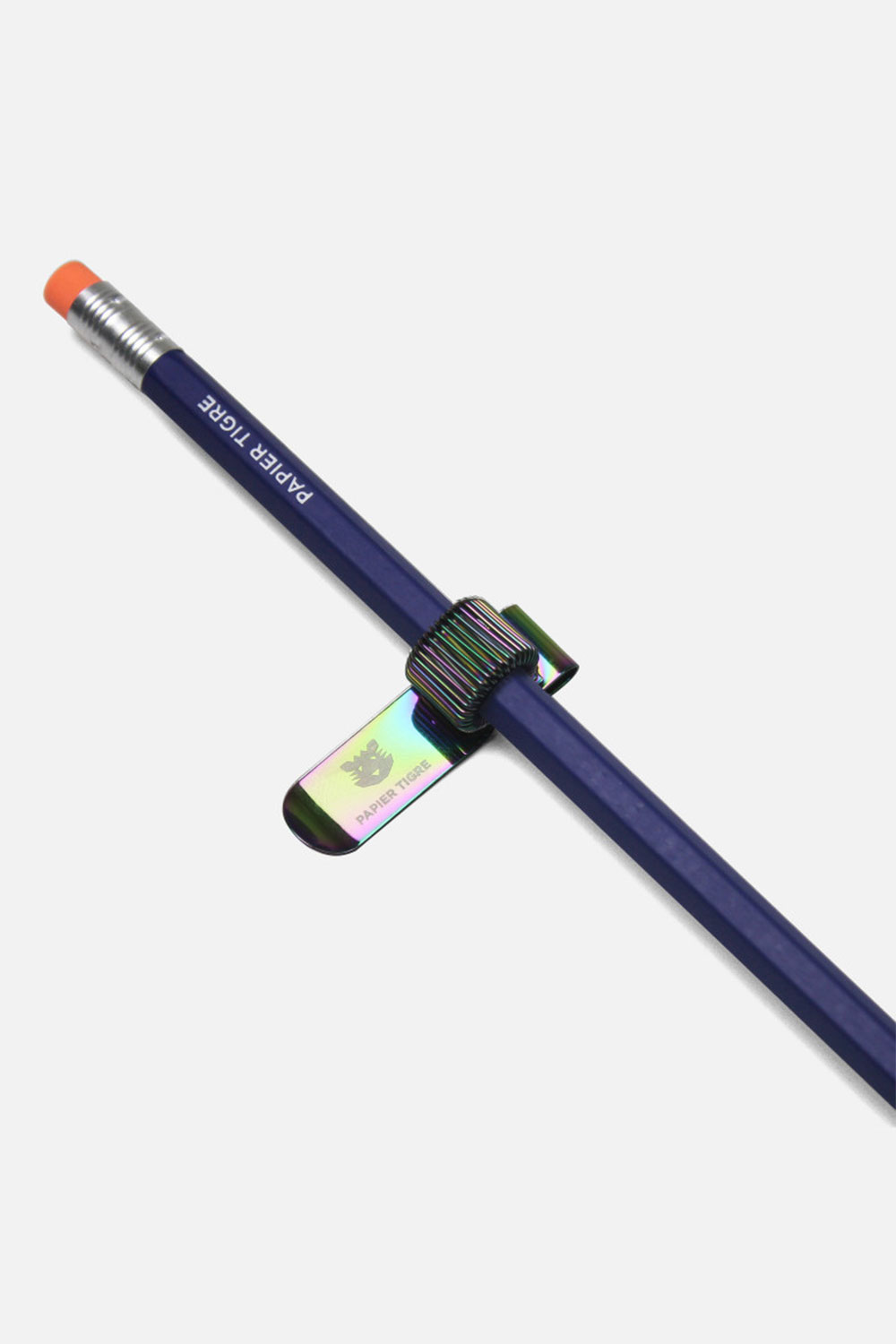 Clip porte-stylo iridescent