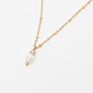 Collier Chouette blanche | NACH BIJOUX